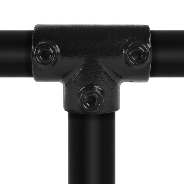 Rohrverbinder T-Stück lang schwarz