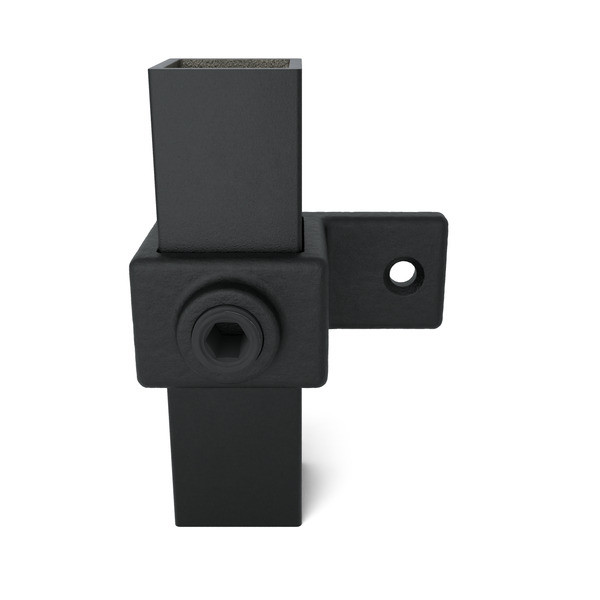 Oesenteil-Einzellasche-25-quadratisch-schwarz