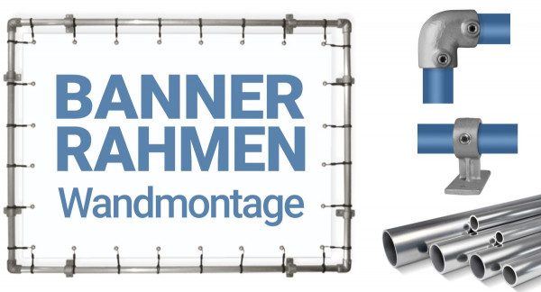 Bannerrahmen Wandmontage