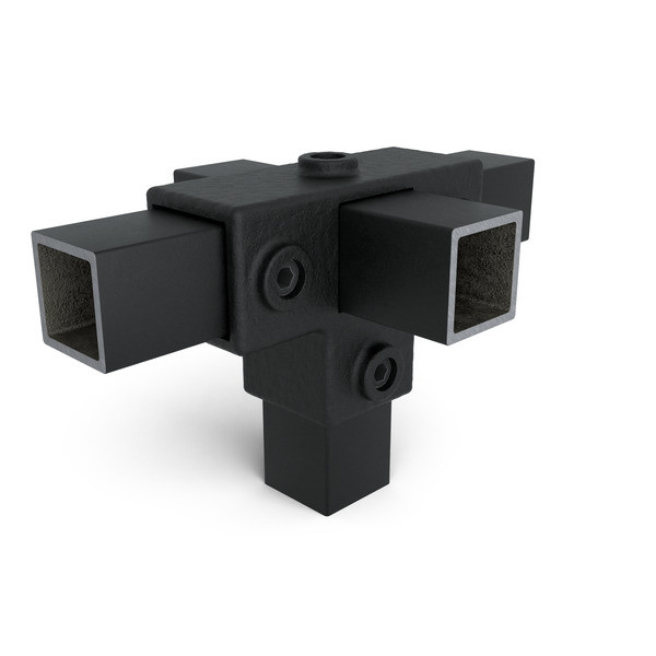 T-Stueck-Stuetzrohr-40-quadratisch-schwarz