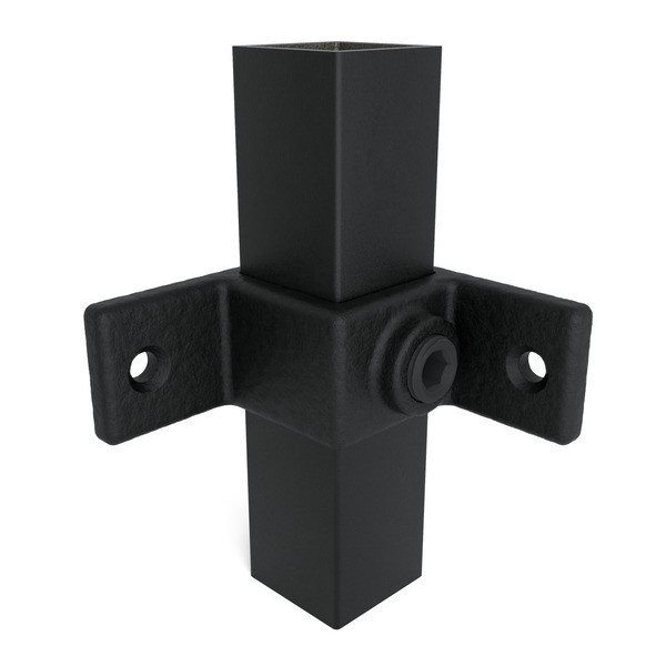 Oesenteil-90-Doppellasche-25-quadratisch-schwarz